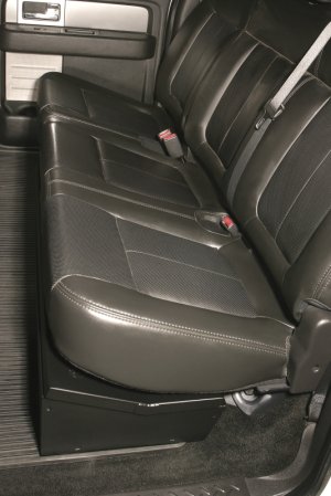 Ford F-150 Underseat Lockbox - Rear - Tuffy Products - 2/3 Length W/ Keyed Lock - `09-`14